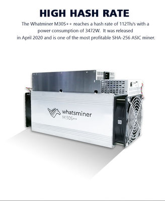 Mineiro alto 31W/T Whatsminer M30S+112T de USB 2,0 DDR2 Hashrate