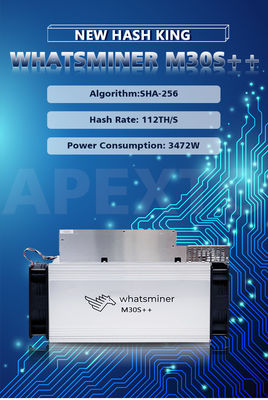 HDMI entrou o mineiro de 3472W Asic Whatsminer M30S+ BTC Bitcoin