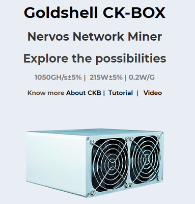 Máquina de mineração 215W do mineiro CKB da caixa das CK do mineiro de Goldshell de baixo nível de ruído